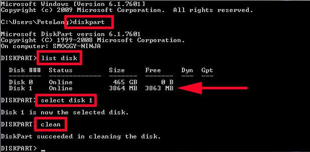 diskpart delete partition